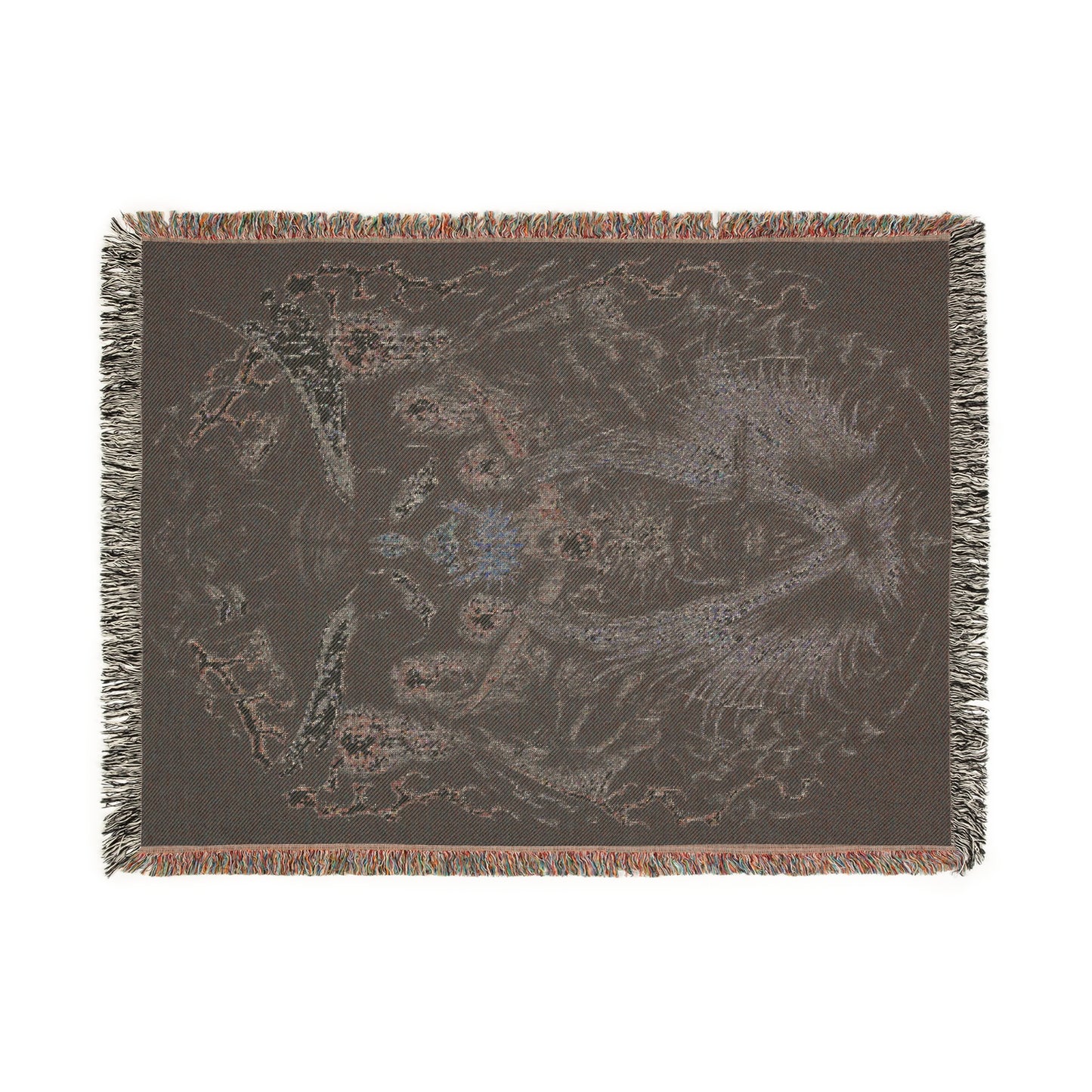Death Reaper Seal Woven Blanket – Naruto Anime Throw Blanket for Couch, Bed, or Wall Art