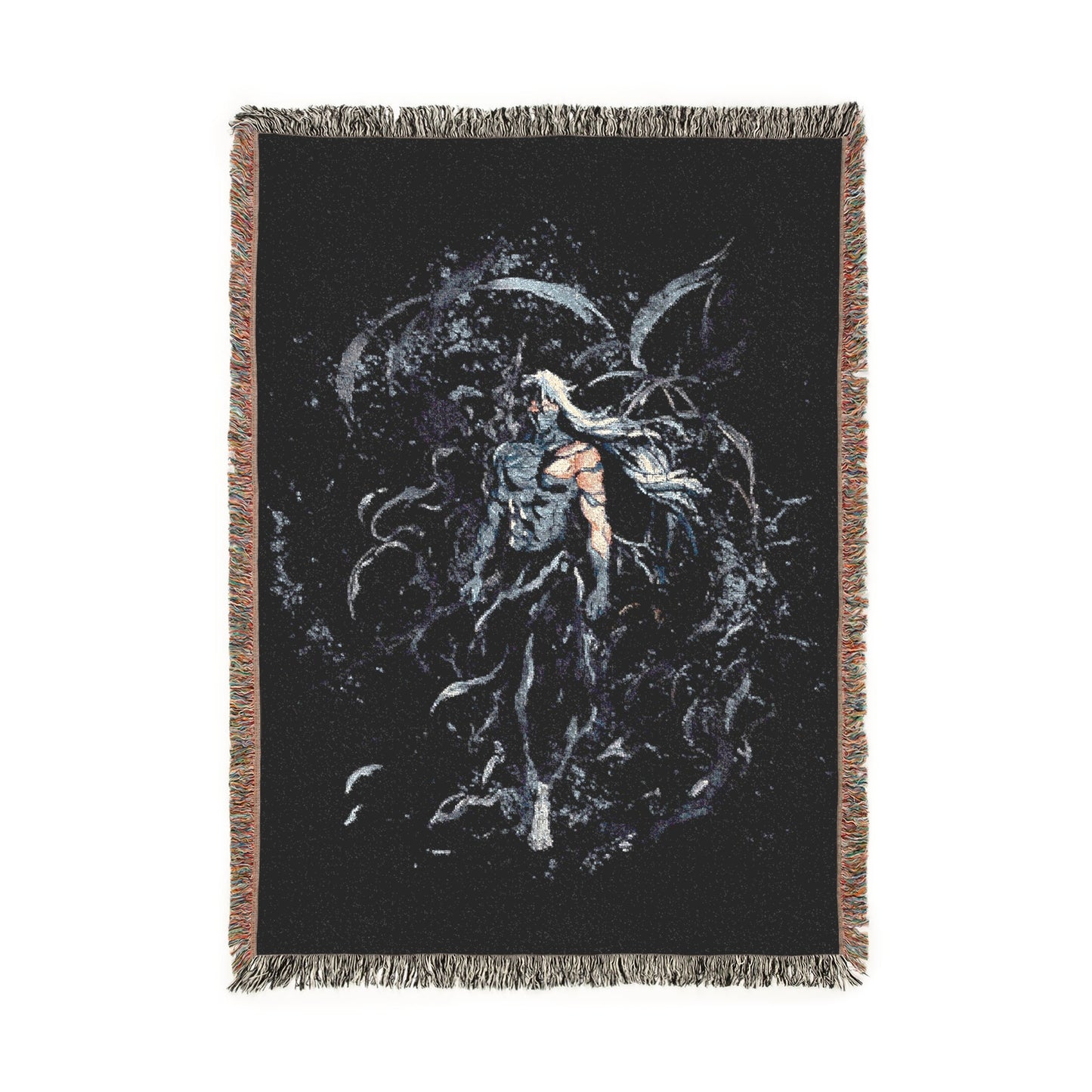 Bleach Ichigo Getsuga Woven Blanket — Anime Power-Up Throw