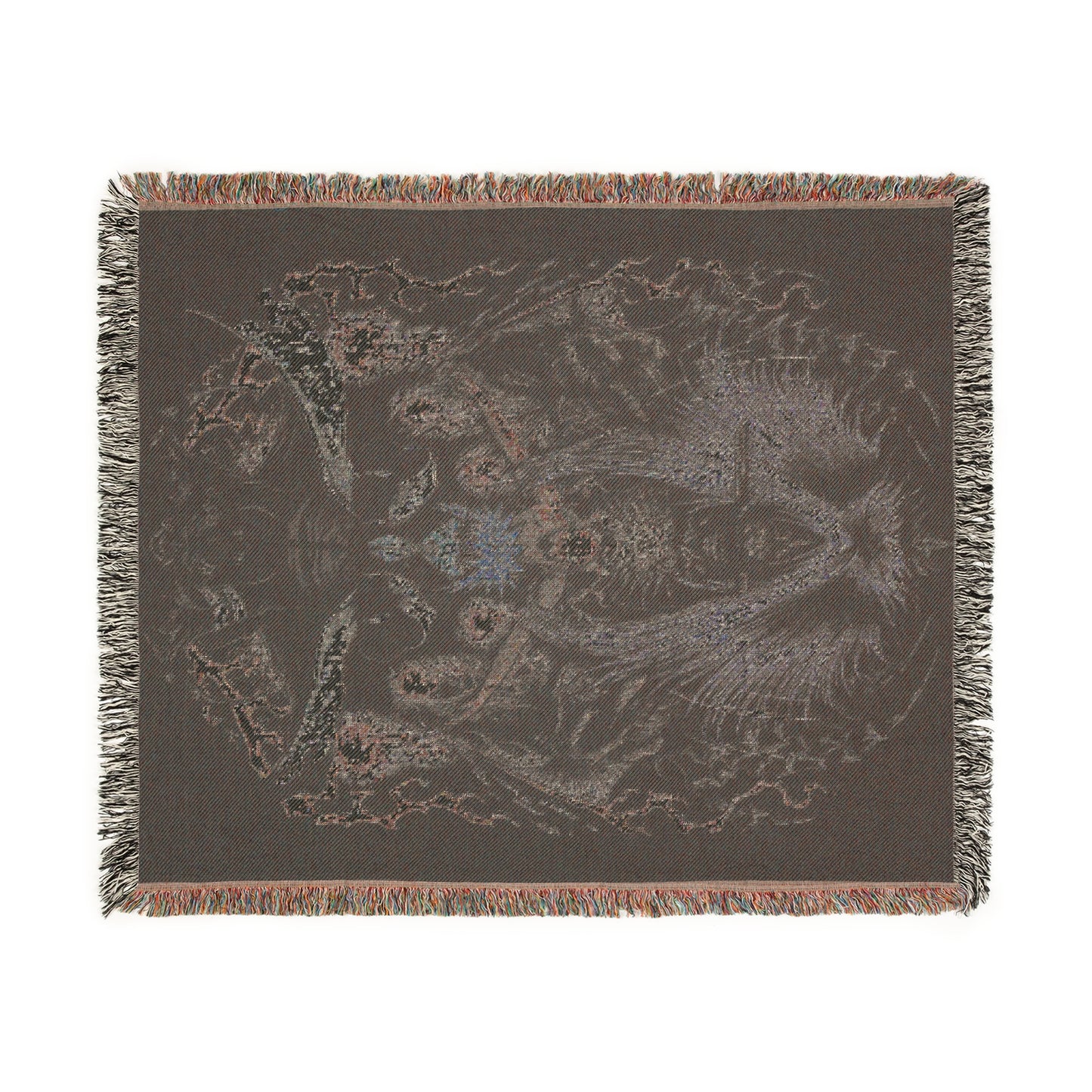Death Reaper Seal Woven Blanket – Naruto Anime Throw Blanket for Couch, Bed, or Wall Art