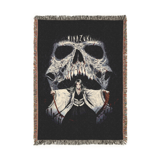 Unohana Minazuki Woven Blanket - Cozy Art for Dark Aesthetics