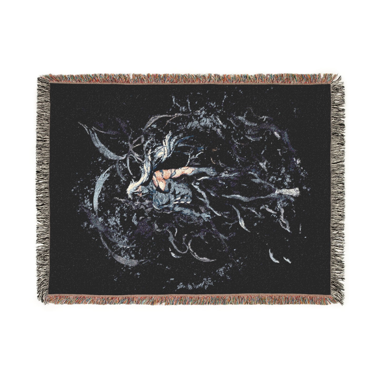 Bleach Ichigo Getsuga Woven Blanket — Anime Power-Up Throw